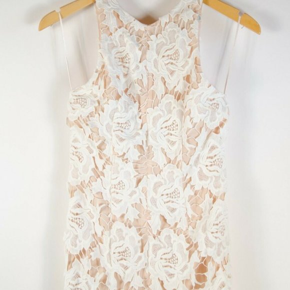 Keepsake Ivory 'I Will Wait' Floral Lace Dress NWT - Picture 3 of 9